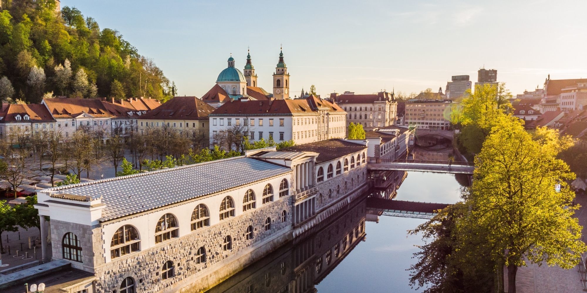 Architecture of Joze Plecnik in Ljubljana