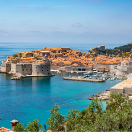 Vista panorámica de Dubrovnik, uno de los destinos más visitados de Croacia